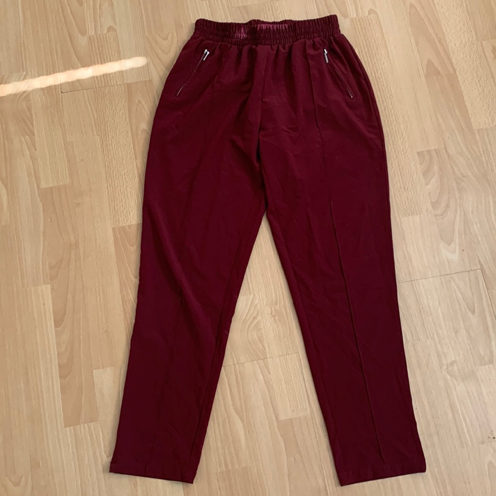 Burgundy/Merlot Single Pleat Dress Pant
